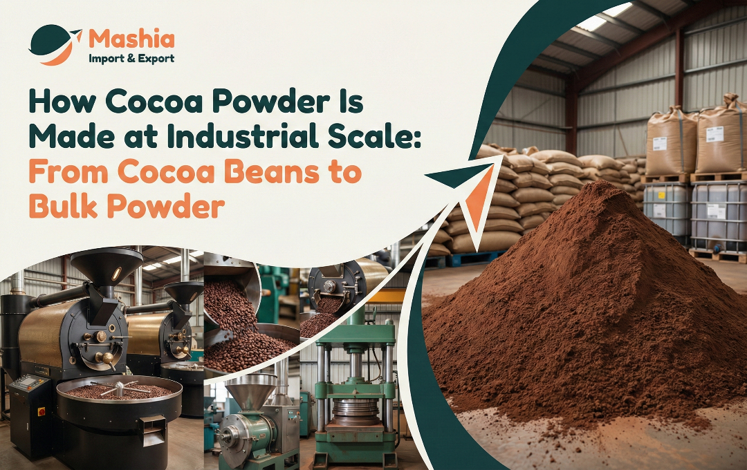 How Cocoa Powder Is Made at Industrial Scale: From Cocoa Beans to Bulk Powder